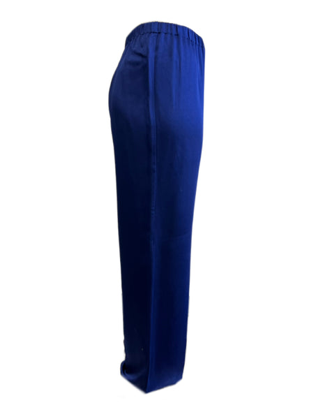 Marina Rinaldi Women's China Blue Raquel High Rise Pants NWT