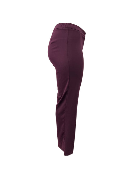 Marina Rinaldi Women's Purple Raso Straight Leg Pants Size 8W/17 NWT