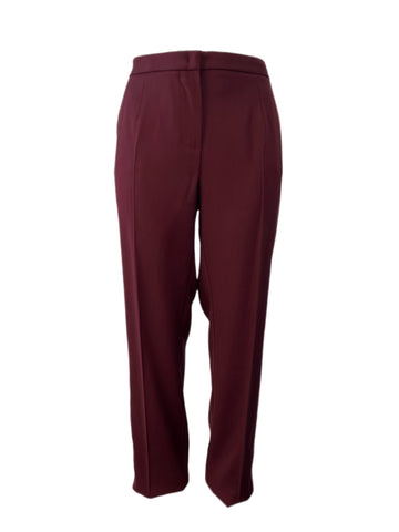 Marina Rinaldi Women's Bordeaux Raul High Rise Pants Size 22W/31 NWT