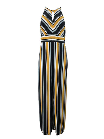 PARKER Women's Raya Sleeveless Striped Jumpsuit Size 12 NWT