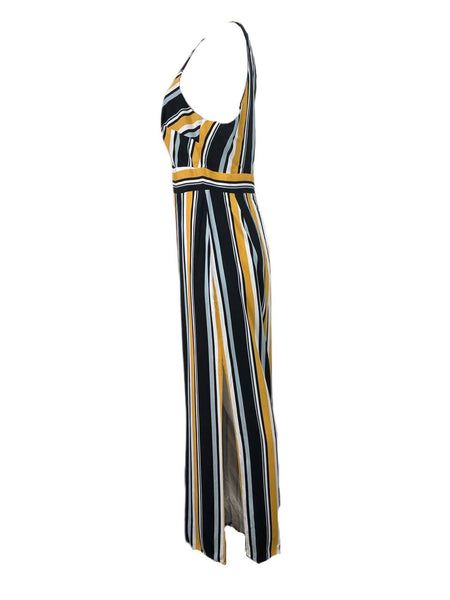 PARKER Women's Raya Sleeveless Striped Jumpsuit Size 12 NWT