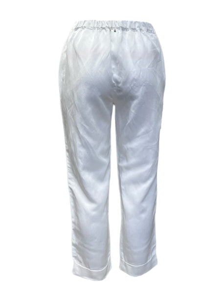 Marina Rinaldi Women's White Rebeccas Straight Leg Pants Welt Pockets Size 18W/27 NWT