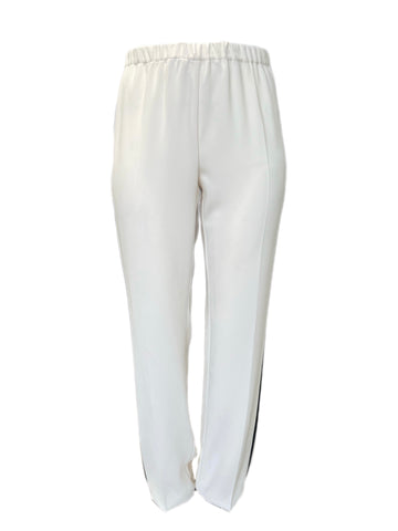 Marina Rinaldi Women's White Record High Rise Straight Pants Size 20W/29 NWT