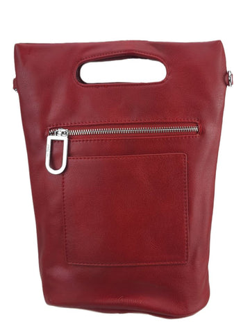 URBAN ORIGINALS Women's Red Vegan Leather Bucket Bag #BC2 One Size NWT