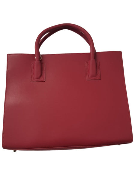 ONNA EHRLICH Women's Red Heidi Luxury Satchel Structured Handbag #HDGr NWT