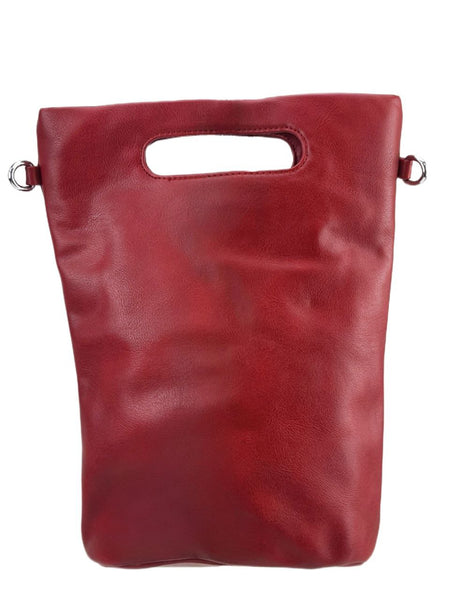 URBAN ORIGINALS Women's Red Vegan Leather Bucket Bag #BC2 One Size NWT