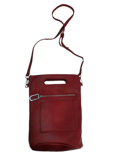 URBAN ORIGINALS Women's Red Vegan Leather Bucket Bag #BC2 One Size NWT