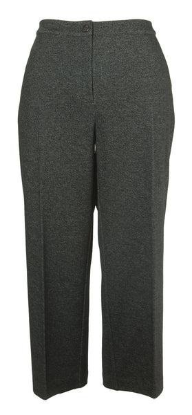 MARINA RINALDI Women's Heathered Black Regata Trousers $495 NWT