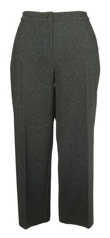 MARINA RINALDI Women's Heathered Black Regata Trousers $495 NWT