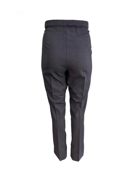 Marina Rinaldi Women's Grey Regista Straight Leg Pants Size 20W/29 NWT