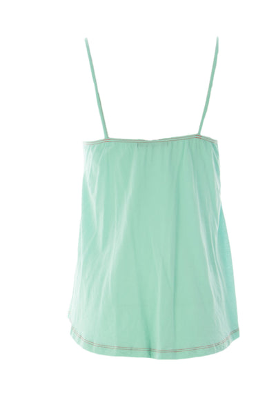 VELVET by Graham & Spencer Women's Red Stitch Trim Tank Top $75 NEW