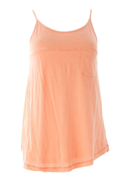 VELVET by Graham & Spencer Women's Red Stitch Trim Tank Top $75 NEW