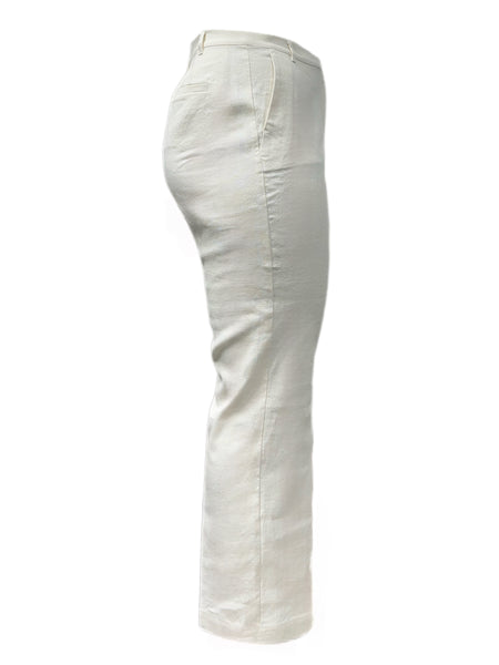 Marina Rinaldi Women's White Revival Straight Leg Pants Size 16W/25 NWT
