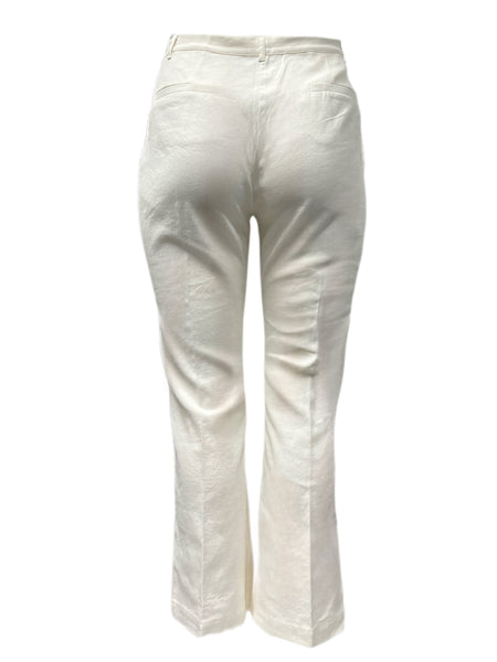 Marina Rinaldi Women's White Revival Straight Leg Pants Size 16W/25 NWT