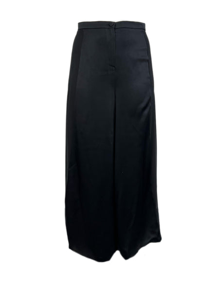 Marina Rinaldi Women's Nero Riflesso Wide Leg High Rise Pants Size 16W/25 NWT