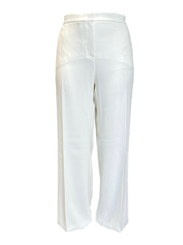 Marina Rinaldi Women's White Ritmico Mid Rise Wide Leg Pants Size 22W/31 NWT