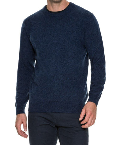 RODD&GUNN Men's Blue Cashmere Merino Wool Knitted Sweater #005285 NWT