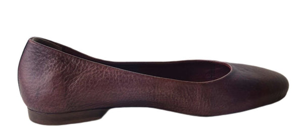 LIEBESKIND Women's Red Rouge Noir Leather Balerina Flats #LK5011 NWOB