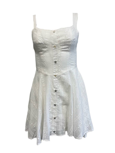 LOST IN LUNAR Women's White Sleeveless Mini Dress Size XS NWT