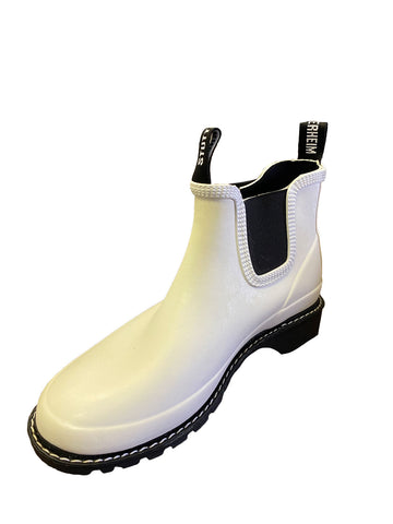 STUTTERHEIM Men's Off-White Rusken Rubber Rainboots 41 NWD