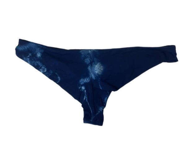 Frankies Women's Tie Die Blue Ryan Cheeky Swim Bottom Size M NWT