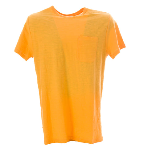 OLASUL Men's Orange Short Sleeve Pocket T-Shirt $60 NEW
