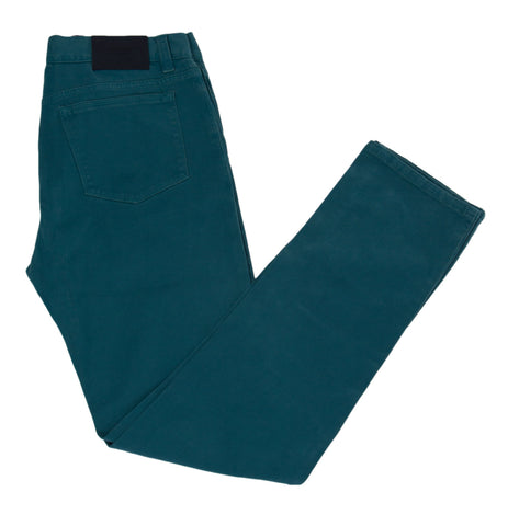 VILEBREQUIN Men's Legzaria Blue Solid Twill Slim Fit Jeans Sz 50/US 34 $250 NWT