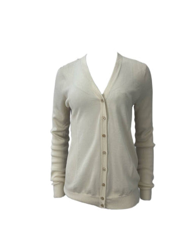 DEREK LAM Women's White Long Sleeve Sweater #S99 L NWOT