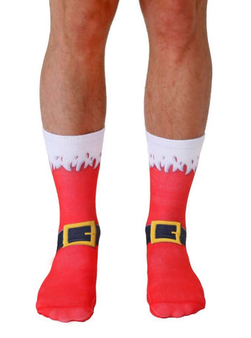 LIVING ROYAL Santa Boots Novelty Crew Socks $12 NEW