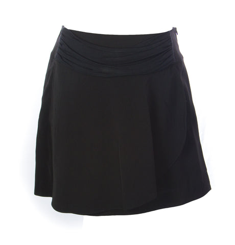 SCEE by Twin-Set Women's Black Wrap Mini Skirt S263C0 Size S $110 NEW