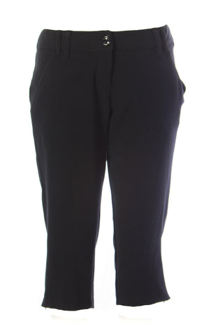 SOTTOMARINO Women's Black Polyester Blend Shorts 125070 $86 NEW