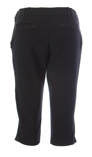 SOTTOMARINO Women's Black Polyester Blend Shorts 125070 $86 NEW