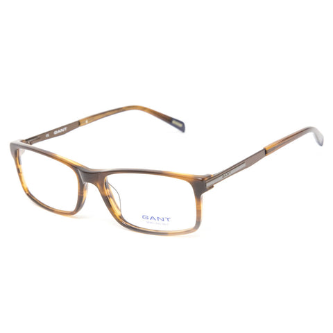 Gant Stellan Rectangular Eyeglass Frames 54mm - Brown Horn NEW