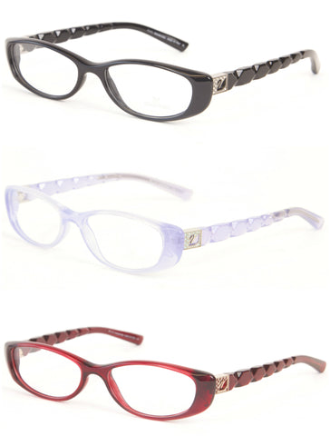 Swarovski Women's Swan Detail Rectangular Eyeglass Frames SW5018 $280 NEW