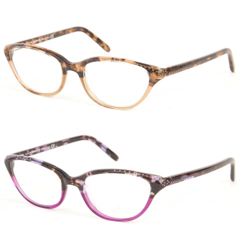 Swarovski Women's Ombre Crystal Accent Cateye Eyeglass Frames SW5051 $260 NEW