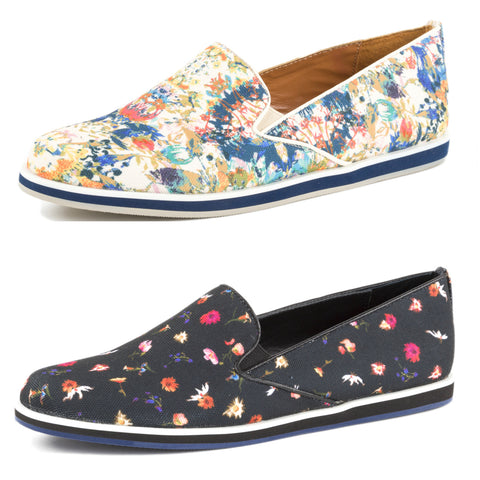 REBECCA MINKOFF Women's Sable Canvas Floral Print Slip On Sneakers $150 NIB