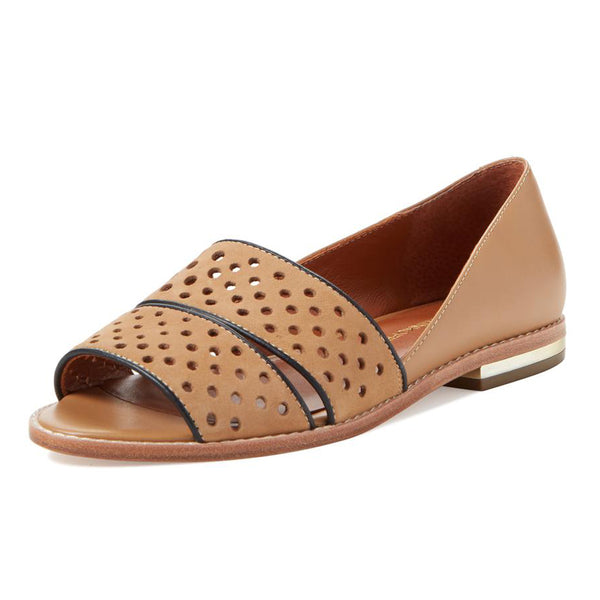 REBECCA MINKOFF Women's Sadie Perforated Leather Flats $250 NIB