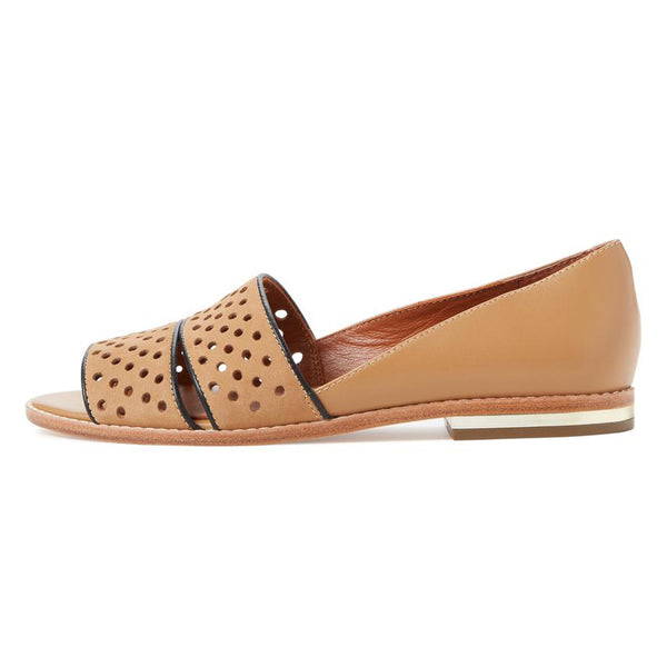 REBECCA MINKOFF Women's Sadie Perforated Leather Flats $250 NIB