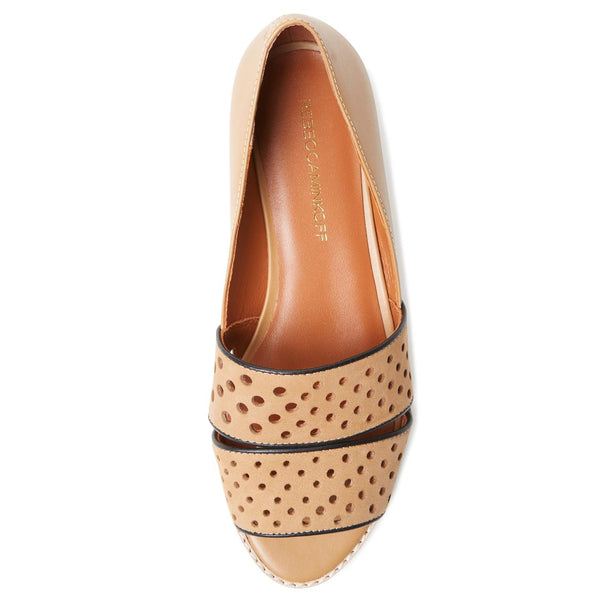 REBECCA MINKOFF Women's Sadie Perforated Leather Flats $250 NIB