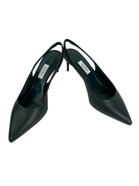 Max Mara Women's Giada Sally Leather Slingback Pumps Size 6 NWT