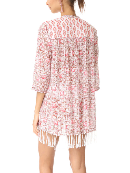 ROBERTA ROLLER RABBIT Women's Coral Sanav Serafina Tunic $145 NEW