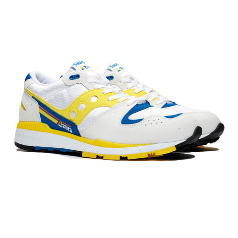 SAUCONY Men's Azura Running Sneakers, White/Yellow/Blue