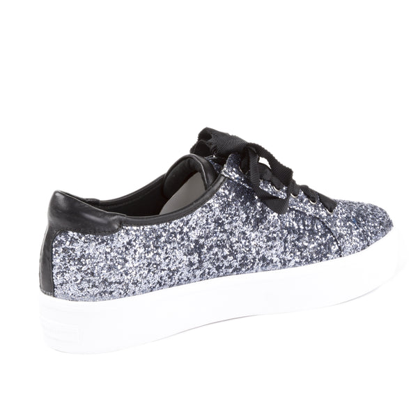 REBECCA MINKOFF Women's Saxon Glitter Platform Sneakers $225 NIB