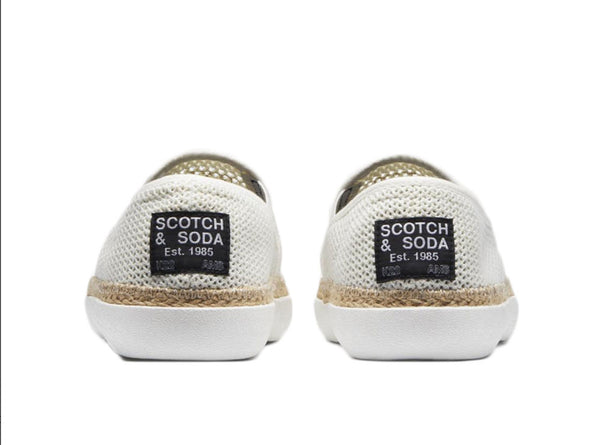 SCOTCH & SODA Men's Izomi Knit Sneakers, Off White