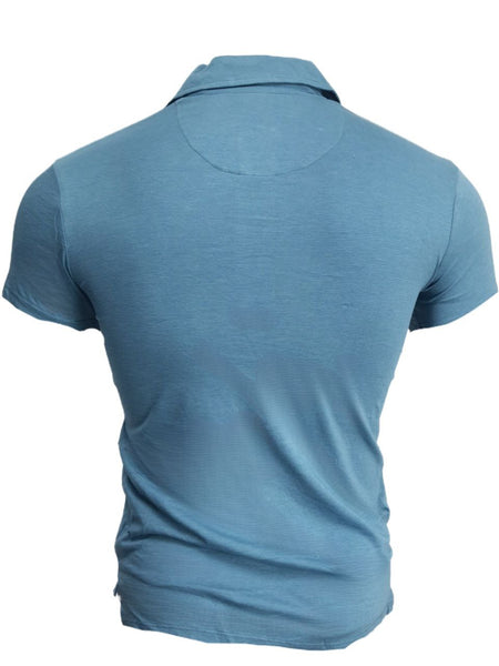 GRAYERS Men's Blue Drake Micro Stripe Polo Shirt #K007219 X-Small NWT