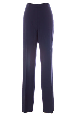 Seminole Women's Flat Front Dress Pants Sz IT 50 Navy Blue