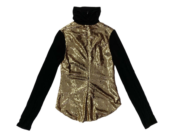 Hanley Mellon Women's Sequin Turtleneck Top