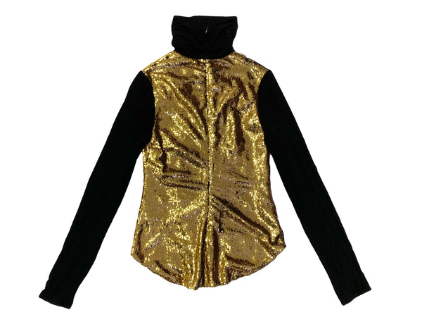 Hanley Mellon Women's Sequin Turtleneck Top