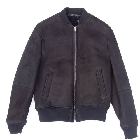 BLK DNM Men's Black Shealing Bomber Jacket #BFTLC01 $1195 NWT