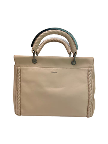 Max Mara Women's Powder Shled1S Lamb Leather 9x11x5 Handbag NWT